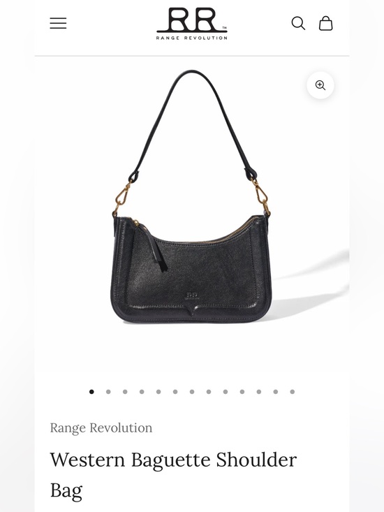 Range Revolution Handbags - NWT Range Revolution Western Baguette Shoulder Bag Handcrafted in the USA Black